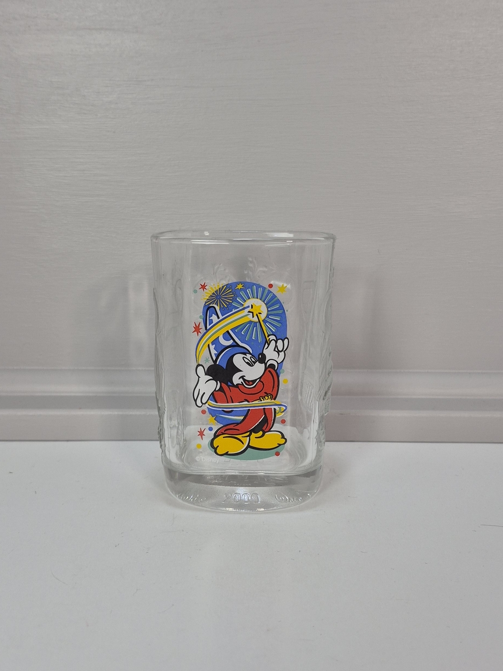 McDonald's Clear Glass with Red, Yellow, Blue, Black Graphics